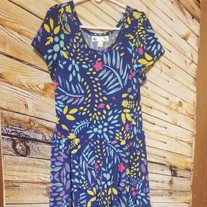 Dot Dot Smile Lucy Twirl Dress Navy Floral 12/14